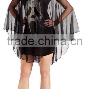 Adult Ghost Face Scream Poncho