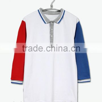Alibaba China Sportswear 3/4 Sleeve Polo Shirts Color Combination Polo Shirts