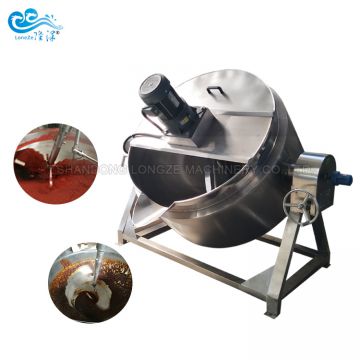 Food Used Tilting Type Automatic 200L Industrial Electric Cooking Pot/Stainless Steel Gas Jacketed Kettle Mixer