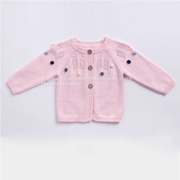 kids clothing Knitted babies sweater kids cardigan for autumn