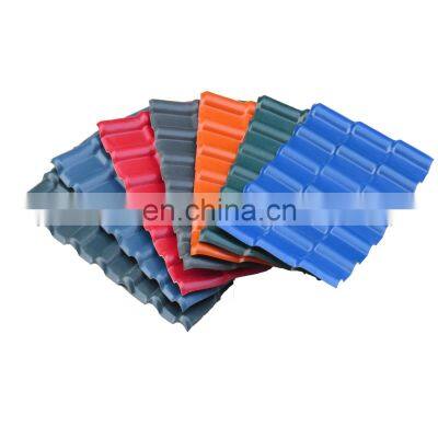 nice price high quality heat Resistance environementPVC UPVC Spanish ASA Synthetic Resin Roof Tiles for industry villa home
