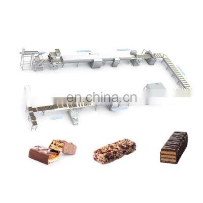 Professional automatic date peanut candy chocolate oat bar making machine energy protein cereal chocolate bar production line