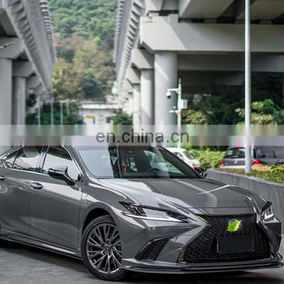 Runde PP Material Body Parts  With Front Rear Lip Spoiler Side Skirt Rear View Mirror Fender For 2018-2021 Lexus ES body kit