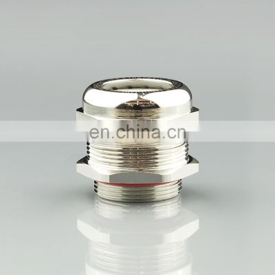 PG9 cable gland nut nickel plated brass emc locknut