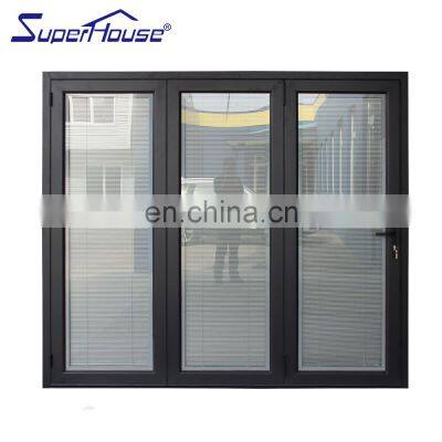 Superhouse Professional Impact Bifold Doors Blind Shutter With The Competitive Price Aluminium Swing Door Design