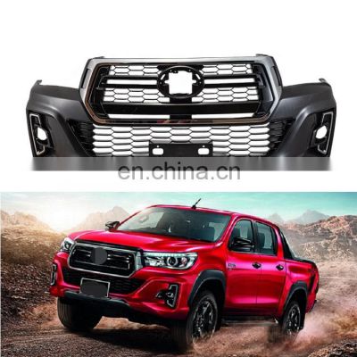 MAICTOP car Plastic front bumper upgrade body kit for Hilux revo to rocco 2016-2020 pickup