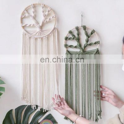Hot Selling Macrame Boho Family Tree Of Life, Christmas Gifts Plant Lover Gift, Macrame Wall Hanging Wholesale