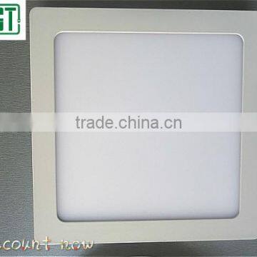 China Manufactuer ultra thin High brightness led lights ceiling recessed slim 6w 12w 18w round square panel light