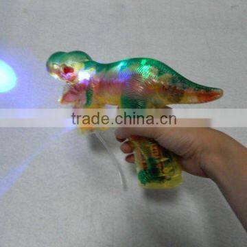 Glow dinosaur bubble gun with sound