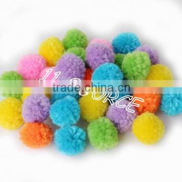 Woolly Colour Pompoms 25mm PK100 - Assorted