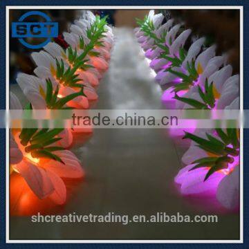 10m Flower Chain Wedding Stage Decorations Inflatable Flower Chain