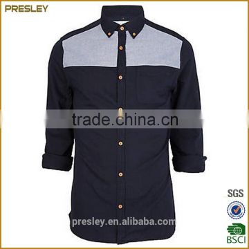 High Quality Autumn 100% Cotton Mens Business Formal Work Mens Shirts