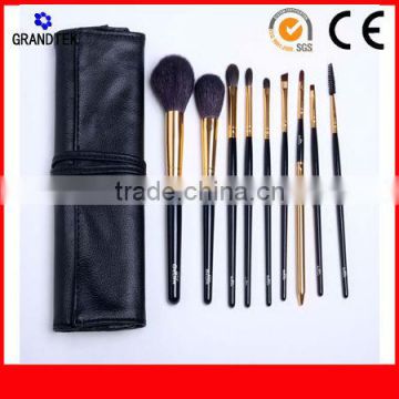 9pcs professional leopard makeup brush kit