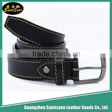 Custom mens leather belts for factory price, Genuine Leather Men Belt