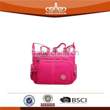 large pink simple style shoulder bags