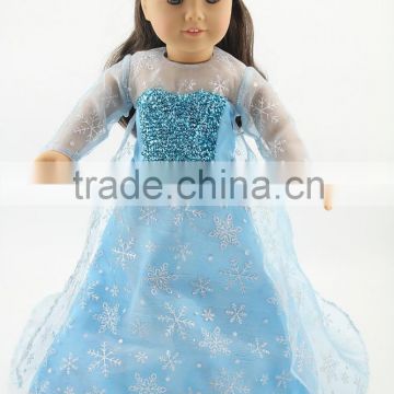 Newest Design Real Doll Clothes Frozen Style Doll Clothes For 18" American Girl Doll