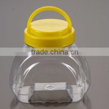 Elliptic transparent garlic storage jar , clear plastic candy box chinese