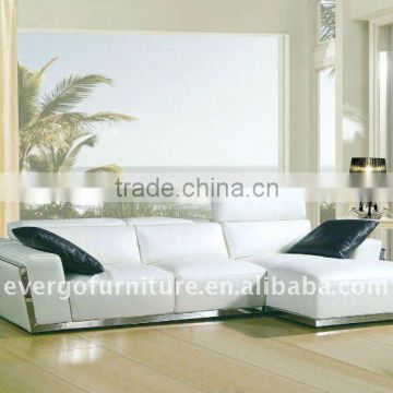 geniue leather corner sofa set living room furniture