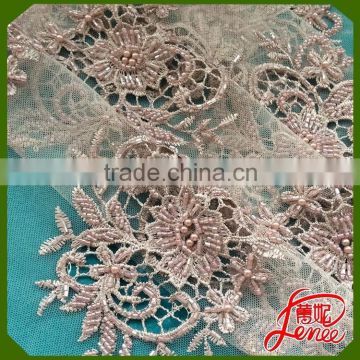 Professional Fabric Supplier High Quality Best Price Mesh Embroidery For Wedding Dress
