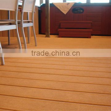 Solid grey color of ewood plastic decking manufacture from China,plsatic lumber