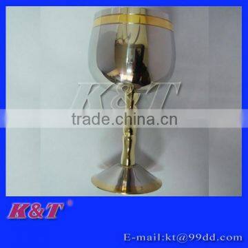 Latest golden side stainless steel wine cup