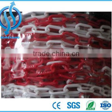 6mm 8mm warning chain plastic chain safety chain red white