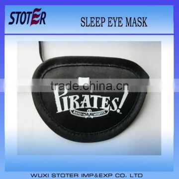 Halloween soft polyester pirate eye mask,sleeping eye mask