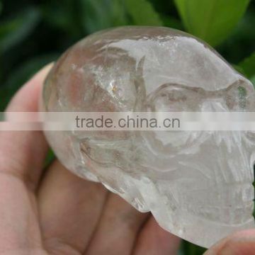Fantastic Natural Rock Clear Quartz Crystal Skull