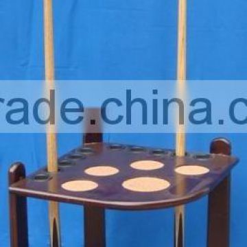 hot seller wooden billiard stand cue rack
