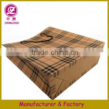 Brown Craft Paper Bag/T-shirt Bag/Wholesale Custom Bag in Guangzhou