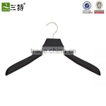 soft matte wood hangers black rubber paint