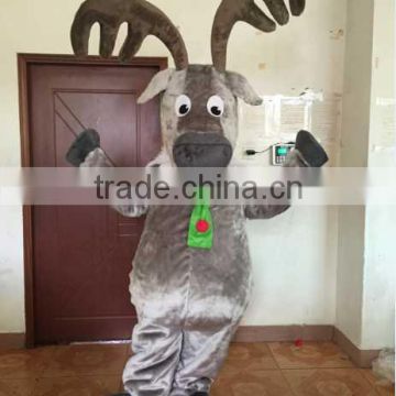 Hola Christmas mascot costume/reindeer mascot costume for sale