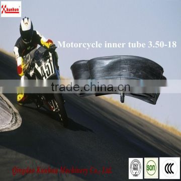 China qingdao kunhua hot sale natural rubber motorcycle inner tube 3.50-18 factory price