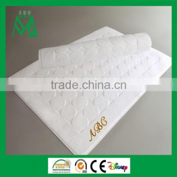China supplier custom textured hotel bath mat sets