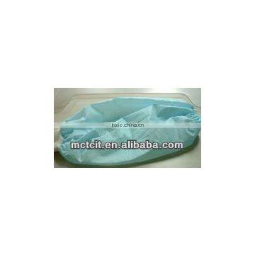Disposable light blue oil proof PP non-woven sleeve cover/oversleeve in household