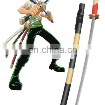 Rose-team Fantasia Anime Made One Piece Roronoa Zoro Three Sword Style Cosplay Wooden Weapons