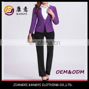 two colour plus size fashion business women formal suit