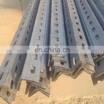 hot rolled din 1028 steel angle bars with custom punch holes