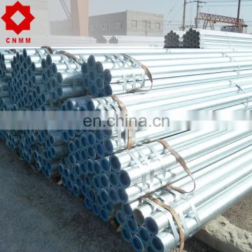 straight seam bs1387 galvanized tube steel round pipe price