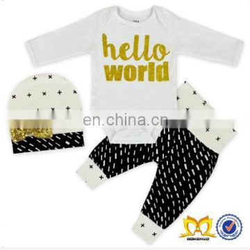 3pc Newborn Baby Clothes Boys Boutique Clothing Toddler Boys Clothing