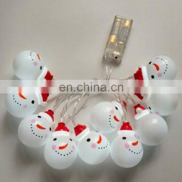 Snowman String Light AA Battery Operated 10 LED Fairy Wedding Christmas Decoration Lamp Lighting