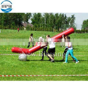 Outdoor coordinated match inflatable team building hockey ball sports game