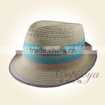 2015 ladies paper fedora hats wholesale
