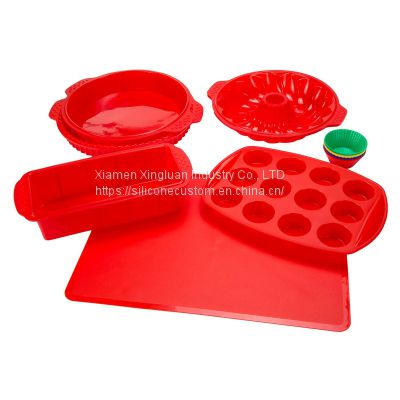 Wholesale Silicone Bakeware Set 18-Piece Set including Cupcake Molds