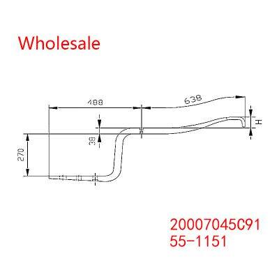 20007045C91, 55-1151 Heavy Duty Vehicle Rear Axle Wheel Spring Arm Wholesale For Navistar