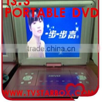 13.3'' screen evd portable dvd player game function portable dvd player