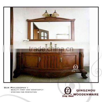 Maple solid wood bathroom cabinet