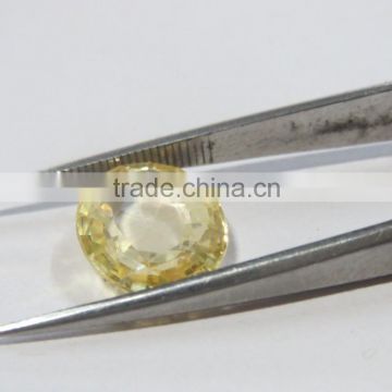 Certified Natural Yellow Sapphire Ring Stone