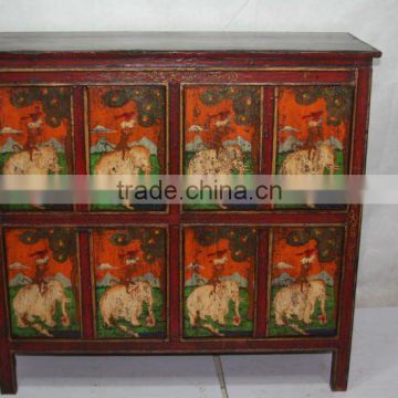 chinese antique tibet drawing cabinet