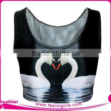 factory price fancy wholesale summer crop tops fancy